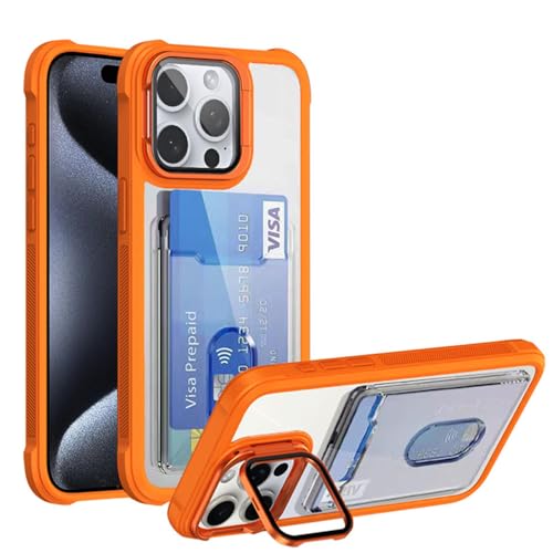 �ySUYYPW�z�K�p iPhone 16 Pro max �P�[�X �N���A �w�ʃJ�[�h���[ �B���X�^���h�t�� �����Y�J�o�[ �J���������Y�ی� �A�C�z��16�v���}�b�N�X �g�уJ�o�[ �J�[�h���� �X�^���h�@�\ �A�C�t�H��16 Pro max �X�}�z�P�[�X �V���v