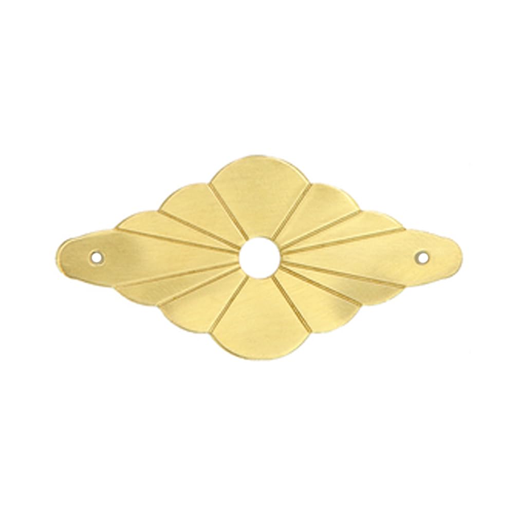 Tiazza Brass 10Pcs Backplate Washers Classical Furniture Decoration Gasket Hardware Accessories (Brass)