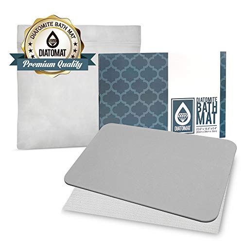 Diatomat Diatomite Bathroom Bath and Shower Mat, Non Slip Mat with Diatomaceous Earth