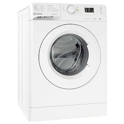 Indesit MTWA 91283 W IT, Lavatrice a carica frontale, 9 KG, D, 1200 GIRI/MIN
