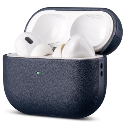 LOPIE Leather Case for AirPods Pro 3rd Generation (2025) - Blue