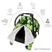 Baby Car Seat Canopy Cover for Mom, Soft Breathable Nursing Breastfeeding Covers Multi Use Stroller Sun Shade Newborn Shower Gift，Green Floral