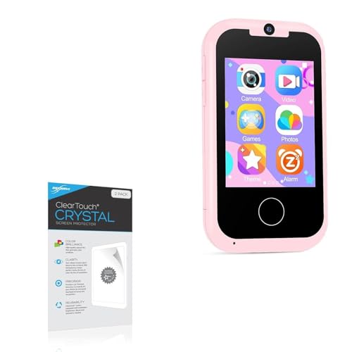 BoxWave Screen Protector Compatible with Prysyedawn Kids MP3 Music Player (2.8 in) - ClearTouch Crystal (2-Pack), HD Film Skin - Shields from Scratches
