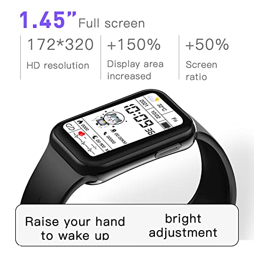 Smartwatch Slimme horloge Fitnes stracker Hartritme monitor Slaap SpO2-tracker, Stappenteller horloge waterdichte calorieteller, Stappentracker Sportwatch voor dames, heren en cadeau - Afbeelding 5