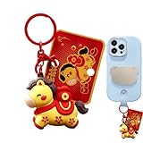 Genérico Llaveros De Caballo | Para El Año Nuevo Chino 2026,Charm para Bolso de Caballo | Para Mujeres Hombres Niños Adultos Jóvenes Mochila Recuerdo Oficina Escuela Aula