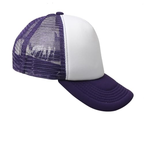Image of TZ Promise Men Women Foam Trucker Hat Mesh Cap Solid Colors Lightweight with Adjustable Snapback Collection