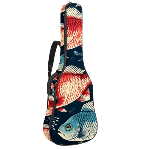 Sac à dos guitare acoustique 109 cm étui souple basse tissu Oxford imperméable