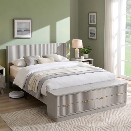 T4TREAM Farmhouse Full Size Bed Frame