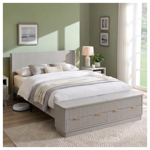 T4TREAM Farmhouse Full Size Bed Frame