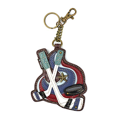 CHALA Women's Decorative Key Fob/Coin Purse Accessory (Hockey)