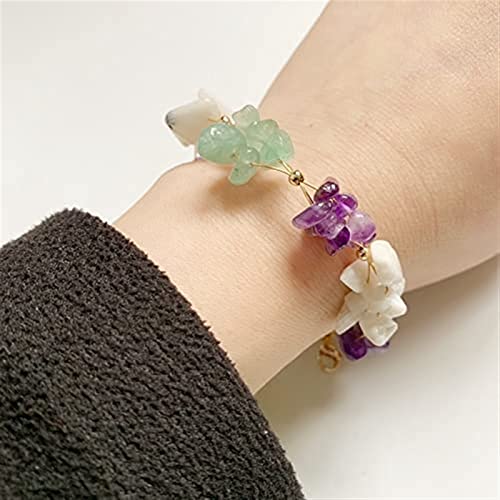 Bracelet aventurine et lune blanche kit DIY sans outil complexe