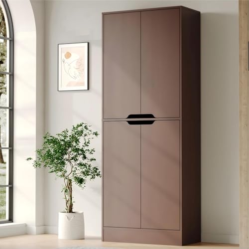 Housoul 71" Tall Walnut Cabinet