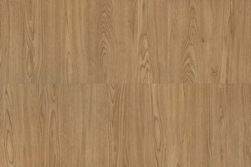 FLOREXP Vinyl Flooring - 12”×12” Floor Tiles, 20 Packs Stick on Floor Tiles, 1.5mm Thick,DIY Decoration of Self Adhesive Flooring for Dining Room, Kitchen,Bathroom(1.86m²,Light Brown Wood)