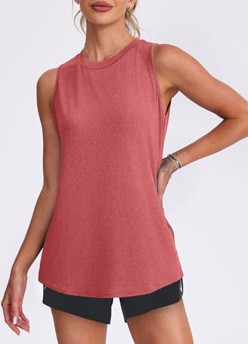 Image of Womens Workout Tank Tops Lightweight Sleeveless Shirts for Women Loose Fit Tops for Athletic Running Tennis Yoga