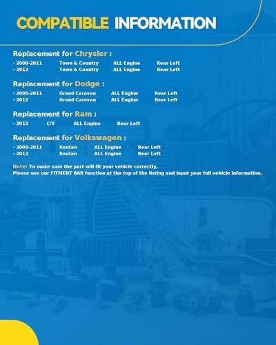 Image of PHILTOP 18B5081 Rear left Disc Brake Caliper Assembly Chrysler Dodge For Town & Country 2008-2012, Grand Caravan 2008-2012, Routan 2009-2012, C /V 2012-2012, 18-B5081 Rear left Driver Side