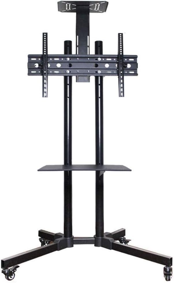 Soporte móvil para TV ajustable en altura color negro miniatura 1
