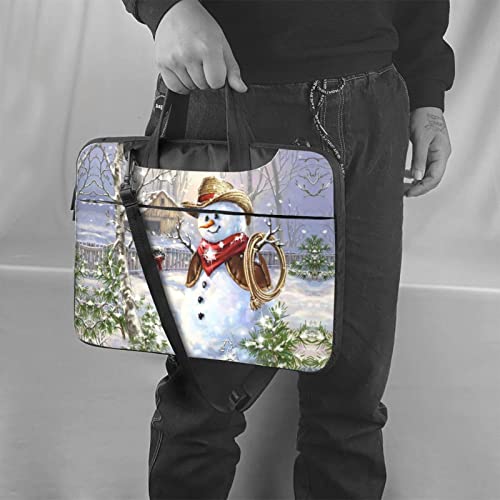 Bolso para portátil con diseño de muñeco de nieve invierno miniatura 7