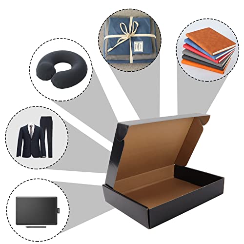 Exyglo Shipping Cardboard Boxes For Small Business, Packing And Mailing, 11X8X2 - Pack Of 25, Black #TOP3