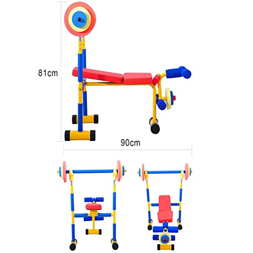 Image of Fitness Exercise Equipment for Kids Children, for Children Indoor Outdoor Sports Bike, Kids 3-6Birthday Gifts Toy,Weight Benches