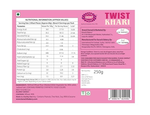Image of Karachi's Twist Khari 250 grams