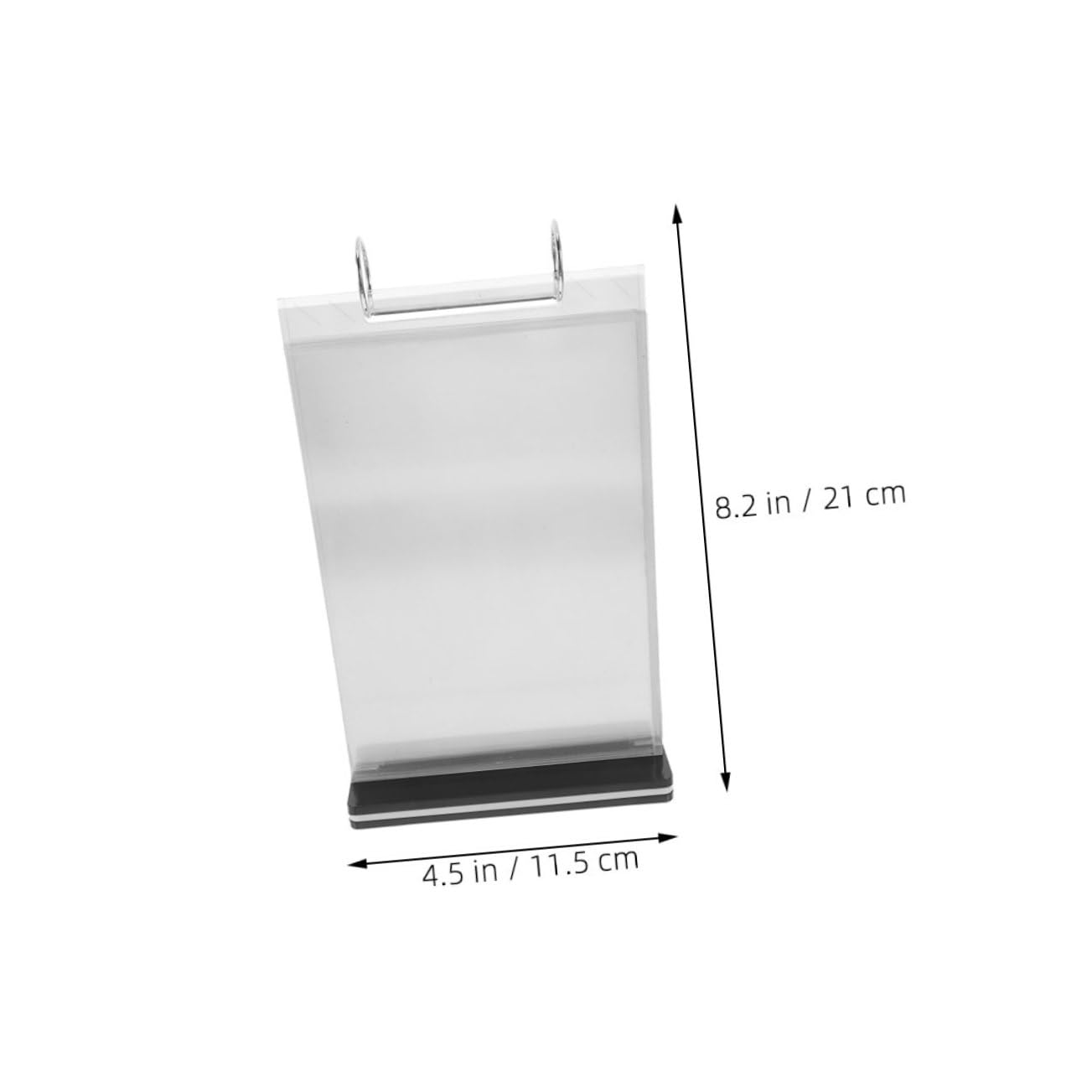 FUNOMOCYA 2pcs Acrylic Multi-page Flip Menu Display Holder for Restaurant Cafe Tabletop Menu Stand Detachable Design