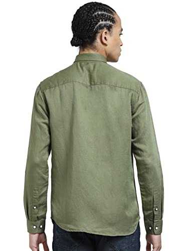 Image of Jack & Jones Men's Cotton Solid Slim Fit Shirt