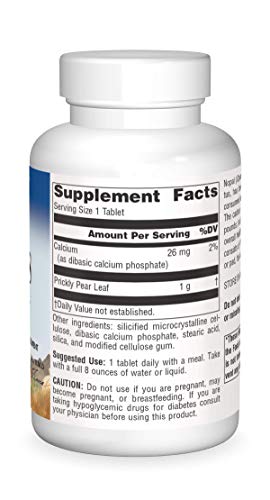 Planetary Herbals Full Spectrum Nopal Cactus, Prickly Pear Cactus, 1000 mg, with Prickley Pear Leaf - 120 Tablets - Thumbnail 3