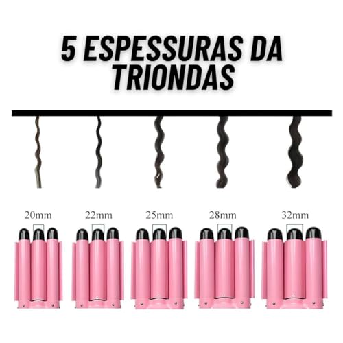 Triondas Cacheador Onyon Modelador De Cachos Grosso 25mm Ondulador