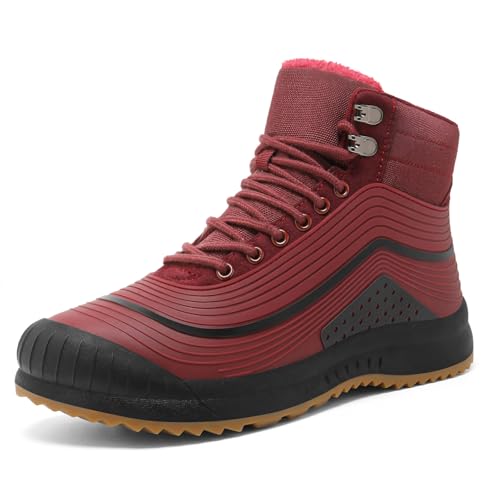 ulogu Snow Boots for Men Women丨Insulated Waterproof Fur Lined Booties丨Non