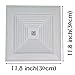 CLAIRLA - Return Air Flow Reinforced Plastic Fan Grille, Sidewall and Ceiling, Vent hvac Duct grilles Cover Diffuser Square decorative covers 11.8