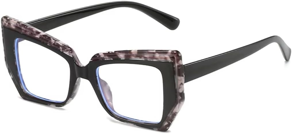 Popular Fashion Polygon Cat Eye Multicolor Glasses Frame Women Clear Men