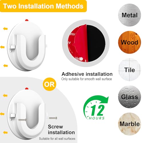 Image of 3 Pack Adhesive Wall Mount Bracket for Ring Indoor Cam,Strong VHB Stick On,No Drilling Camera Mount for Ring,Two Ways Installation with Tape and Screws