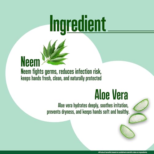 Image of Multani Natural Neem & Aloe Vera Hand Wash Refill + Pump (1200 + 500 ml) | Gentle Hand Cleanser With Natural Ingredients | Moisturizing Hand Wash | 99.9% Germ Protection Liquid Hand Wash