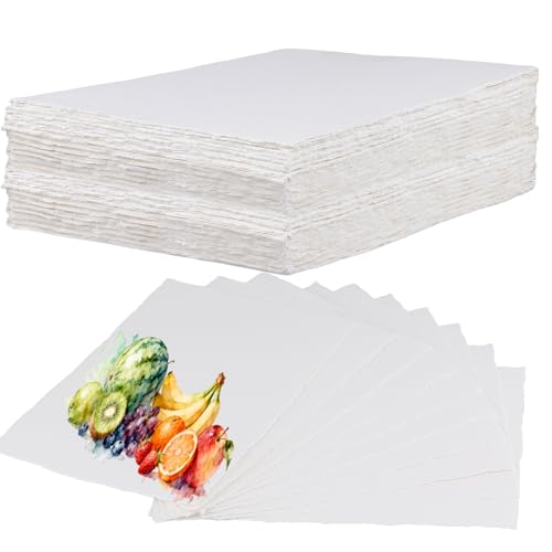 Papel hecho a mano YUENPUN A5 con texturas exclusivas de prensa en frío para acuarela
