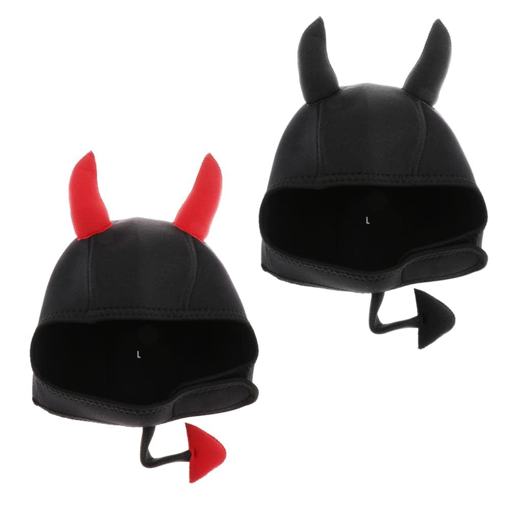 3 Mm Neopren Cartoon Tauch Und Schnorchelhauben, Schwarz