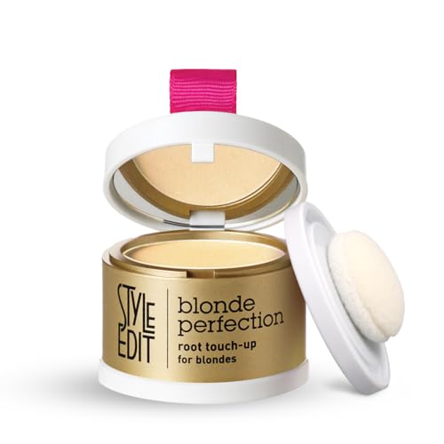 Image of Style Edit Root Touch Up Powder | Temporary Hair Color for Gray Roots and Thinning Hair | Salon-Quality, Transfer-Resistant Hair Concealer | Light Blonde, 0.14 oz (Pack of 1)