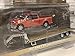 2017 Ford F-150 Pickup Truck Red with Gooseneck Trailer Hitch & Tow Series 1/64 Diecast Models by Greenlight 32151