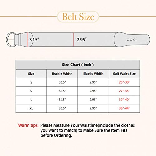 Vochic Pu Leather Elastic Wide Belt For Women Ladies Dress Stretch Thick Waist Belts #TOP5