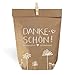 Produktbild Eine der Guten Geschenktüten Set - Dankeschön, 24 gestempelte Kraftpapiertüten & Mini-Holzklämmerchen, Partytüten für Gastgeschenke, Mitgebsel, Giveaways zu Hochzeit, Taufe & Kommunion, 14 x 22 cm