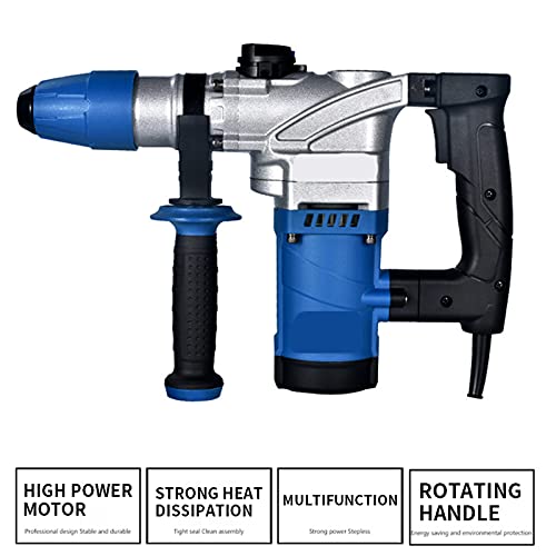 Tqing 1050W 220V Leichter Elektrischer Hammer, Elektrischer Pick, Dual-Zweck-Percussion-Bohrer, Betonhaushalt Mit Hoher… – Bild 7