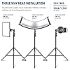 NEEWER 13ft/4m Air Cushioned Light Stand, Heavy Duty All Metal Photography Tripod Stand with 1/4” to 3/8” Reversible Spigot, 3 Way Mounting Interface & Metal Locking Knobs, Max Load 6.5lb/3kg #3