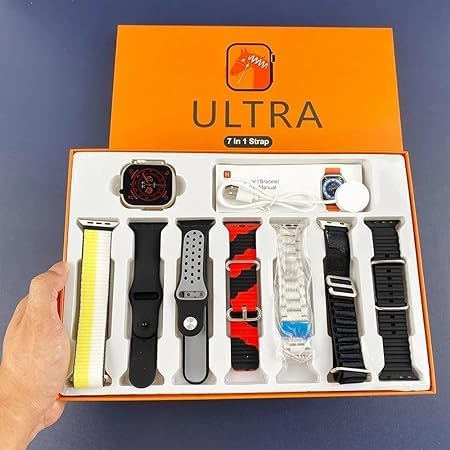 BANSAL 7 in 1 Ultra Sport Version Watch 49 MM BT Calling 7 Belt for Men & Women (Multicolor Strap, Free Size) (B0D1R8K4HL) Amazon Price History, Amazon Price Tracker