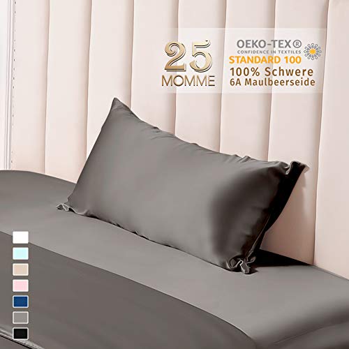 THXSILK 25 Momme Seide Kissenbezug für Haar und Haut - Maulbeerseide Kissenbezug - Hypoallergen mit...