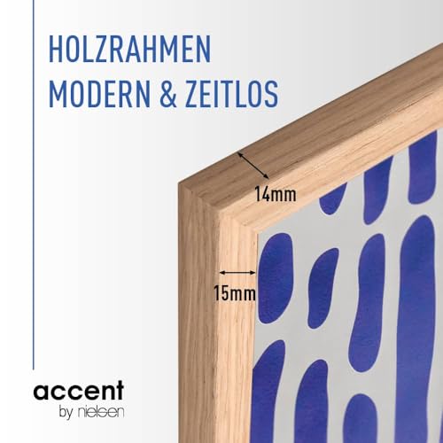accent by nielsen Holz Bilderrahmen Scandic, 21 x 29,7 cm (A4), Hellbraun – Ansicht 3
