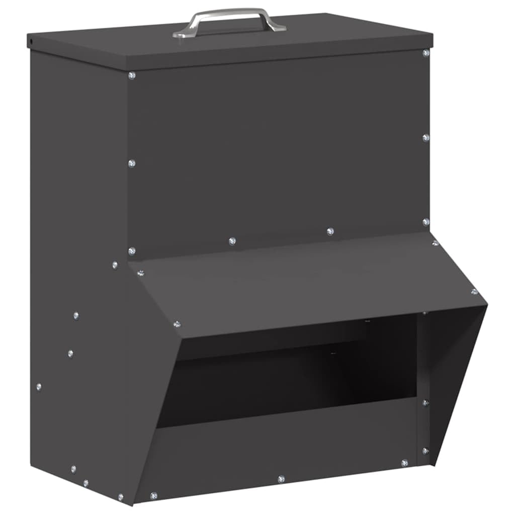 Genérico Comedero para Pollos Negro 20 x 25 x 35 cm,Producto para Mascotas y Animales,Productos para Mascotas,Cuencos, comederos, y bebederos para mascotas-874693