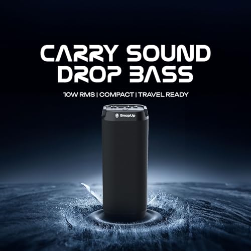 Image of Groove Max Portable Speaker with Upto 6Hr Non-Stop Beats, Multi-Compatibility, TWS Feature - Jet Black