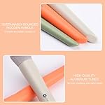 KINGMAS 3Pcs Foundation Brush Contour Concealer Brush Set, Under Eye & Blusher Brush Face Kabuki Makeup Brushes - Image 5