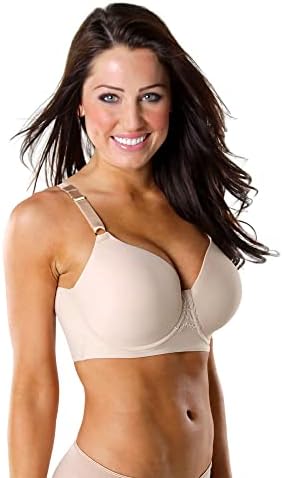 Shapeez Tankee Short: Back-Smoothing Bra Ultra-Comfortable Cami-Style Underwire Foam-Cup Nude