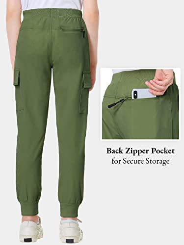 Image of EXARUS Girls Hiking Cargo Pants Joggers Teen Quick Dry Lightweight Slim Fit