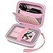 Comecase Carrying & Protective Case for Digital Camera, for CAMKORY/for Kodak Pixpro FZ45 FZ55/for Canon PowerShot ELPH 180/190 / for Sony DSCW800 DSCW830 Cameras for Travel - Pink